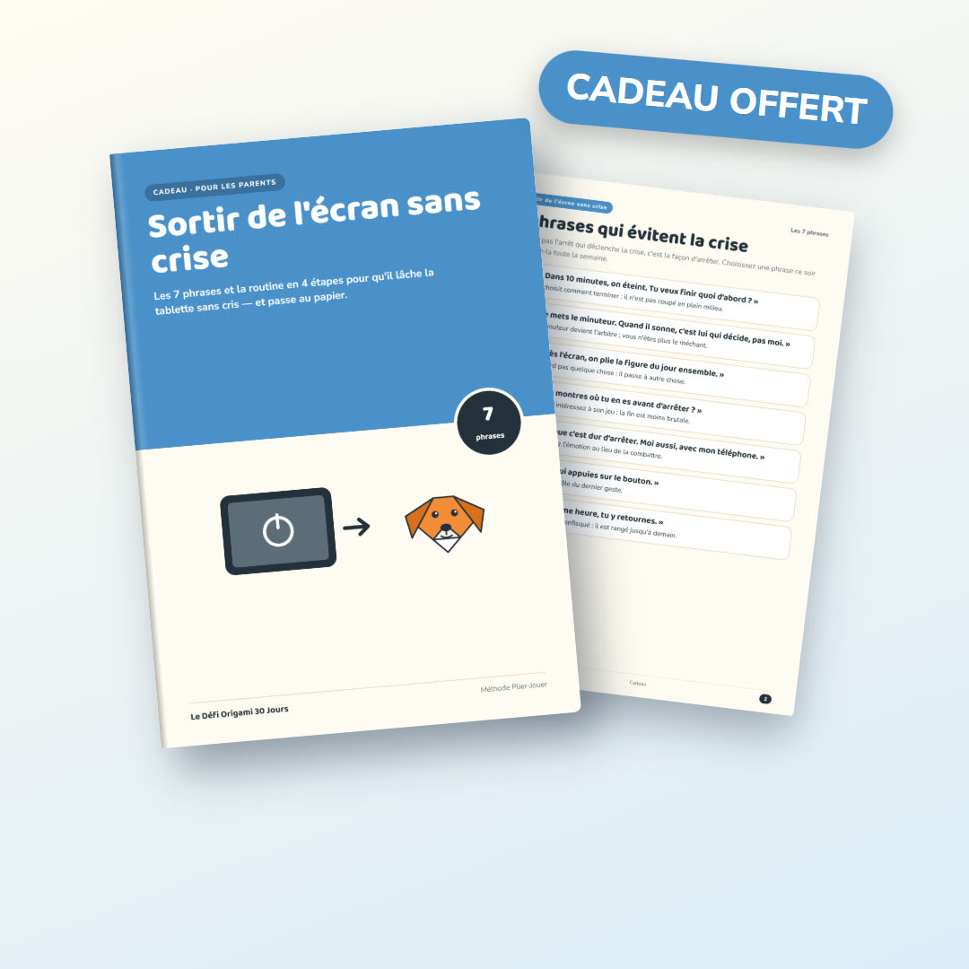 Cadeau : Sortir de l’écran sans crise